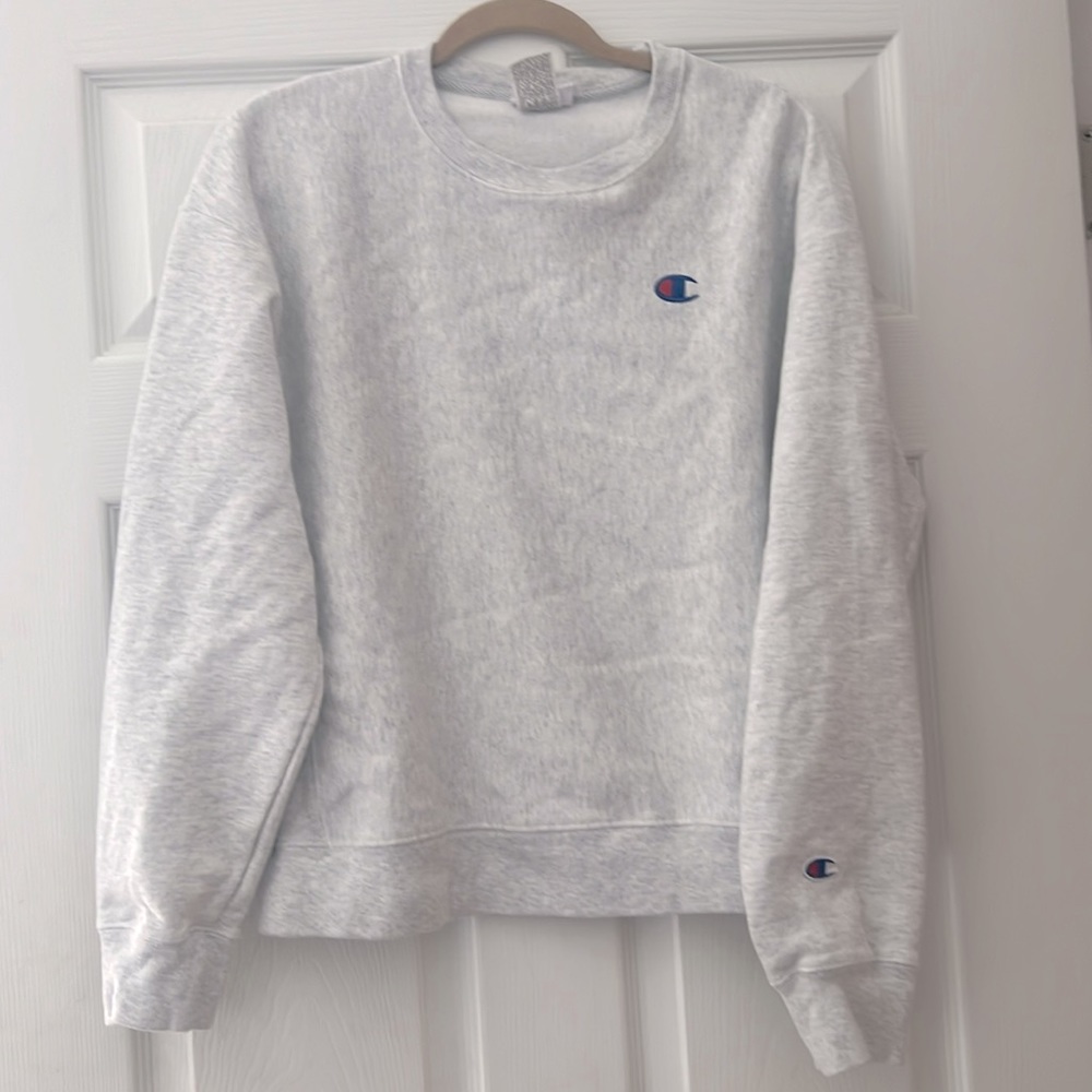 Large Light Gray Champion Crewneck